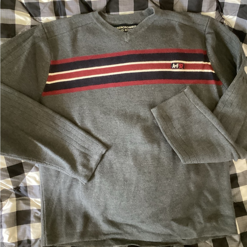 Abercrombie heavy v-neck sweater